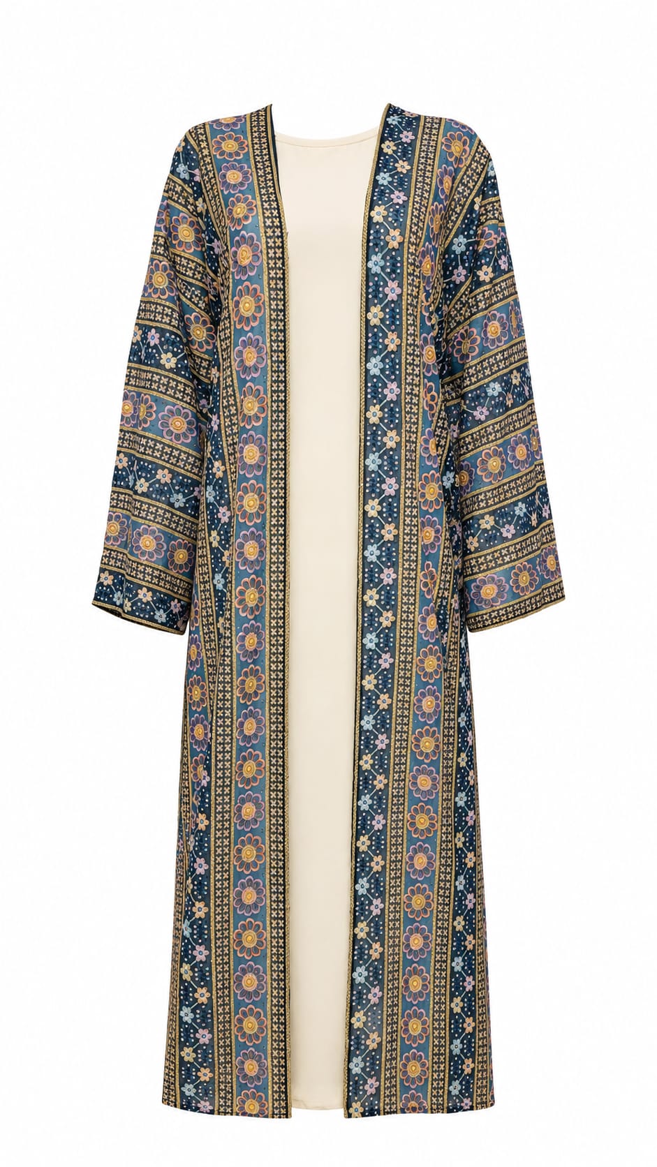 Bloom Sahar Abaya Set (Turquoise)