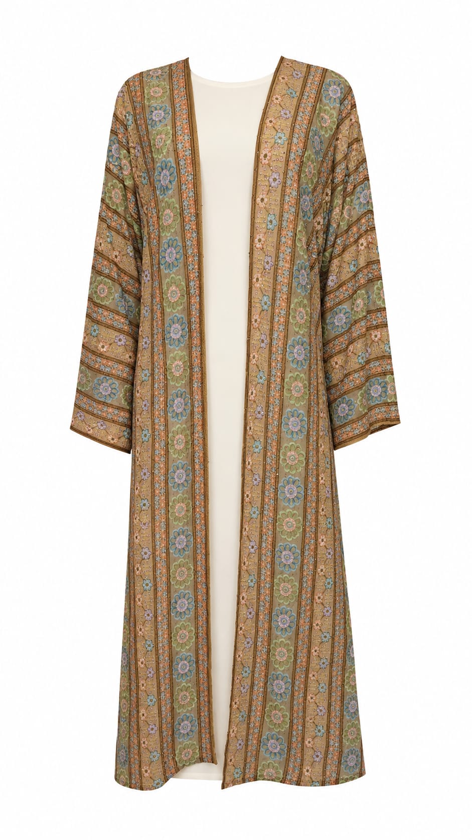 Bloom Sahar Abaya Set (Light brown)