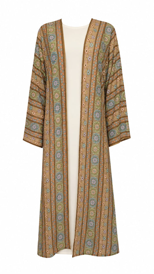 Bloom Sahar Abaya Set (Light brown)