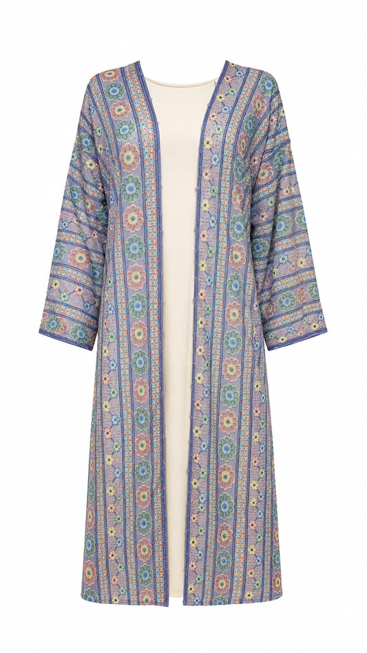 Bloom Sahar Abaya Set (Purple)