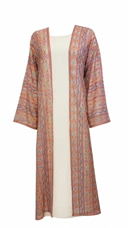Bloom Zahra Abaya Set (Pink)