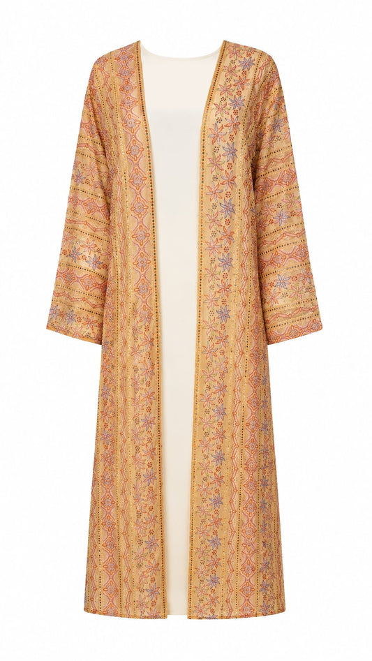 Bloom Zahra Abaya Set (Yellow)