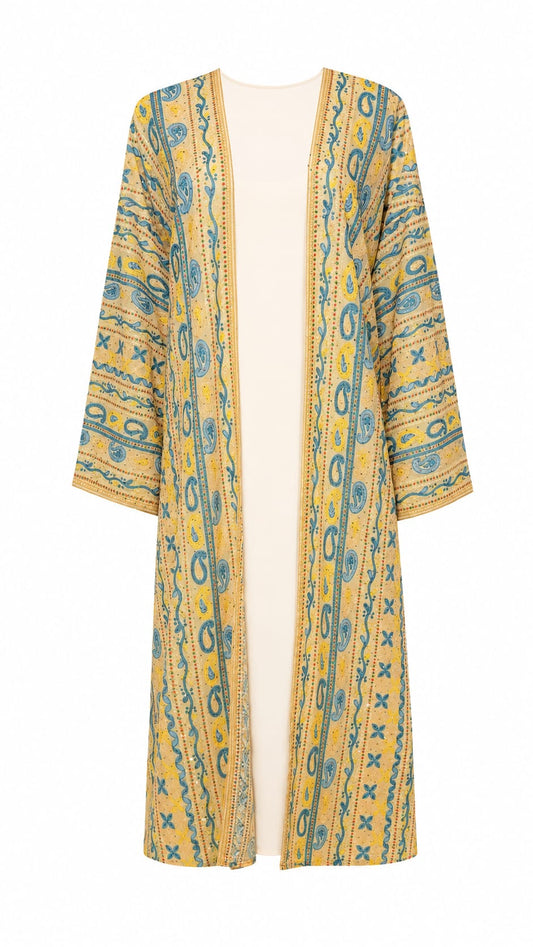 Bloom Liyana Abaya Set (Yellow)