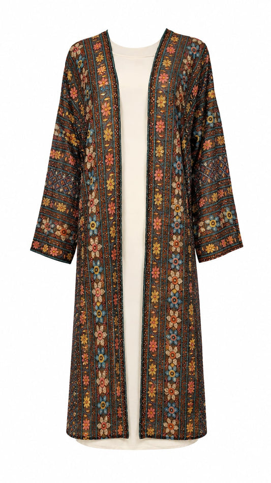 Bloom Meher Abaya Set (Brown)
