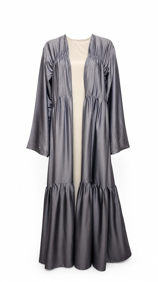 Bloom Ayla Abaya Set (Gray)