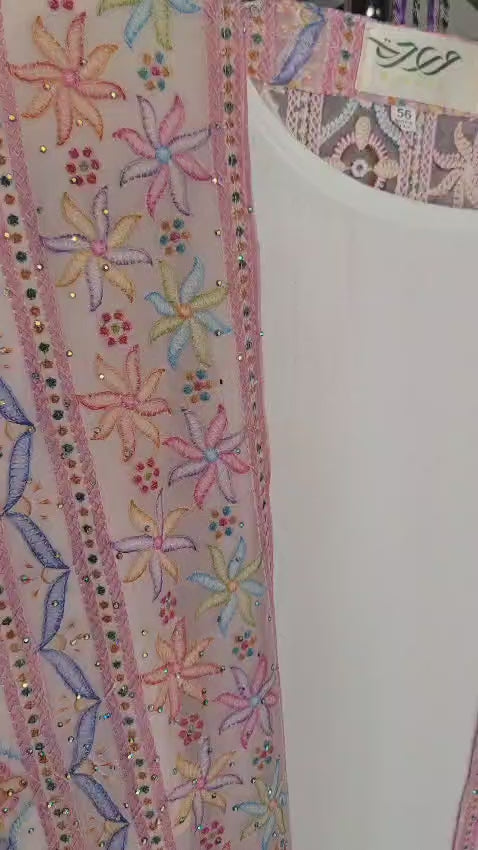 Bloom Zahra Abaya Set (Pink)